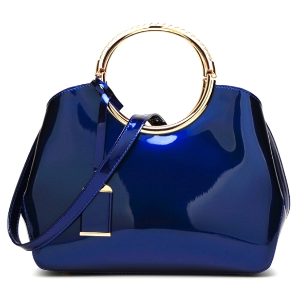 LuxKo Handbags - 🐝 Royal Blueberry Bucket Purse